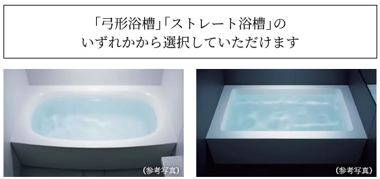 弓形浴槽／ストレート浴槽