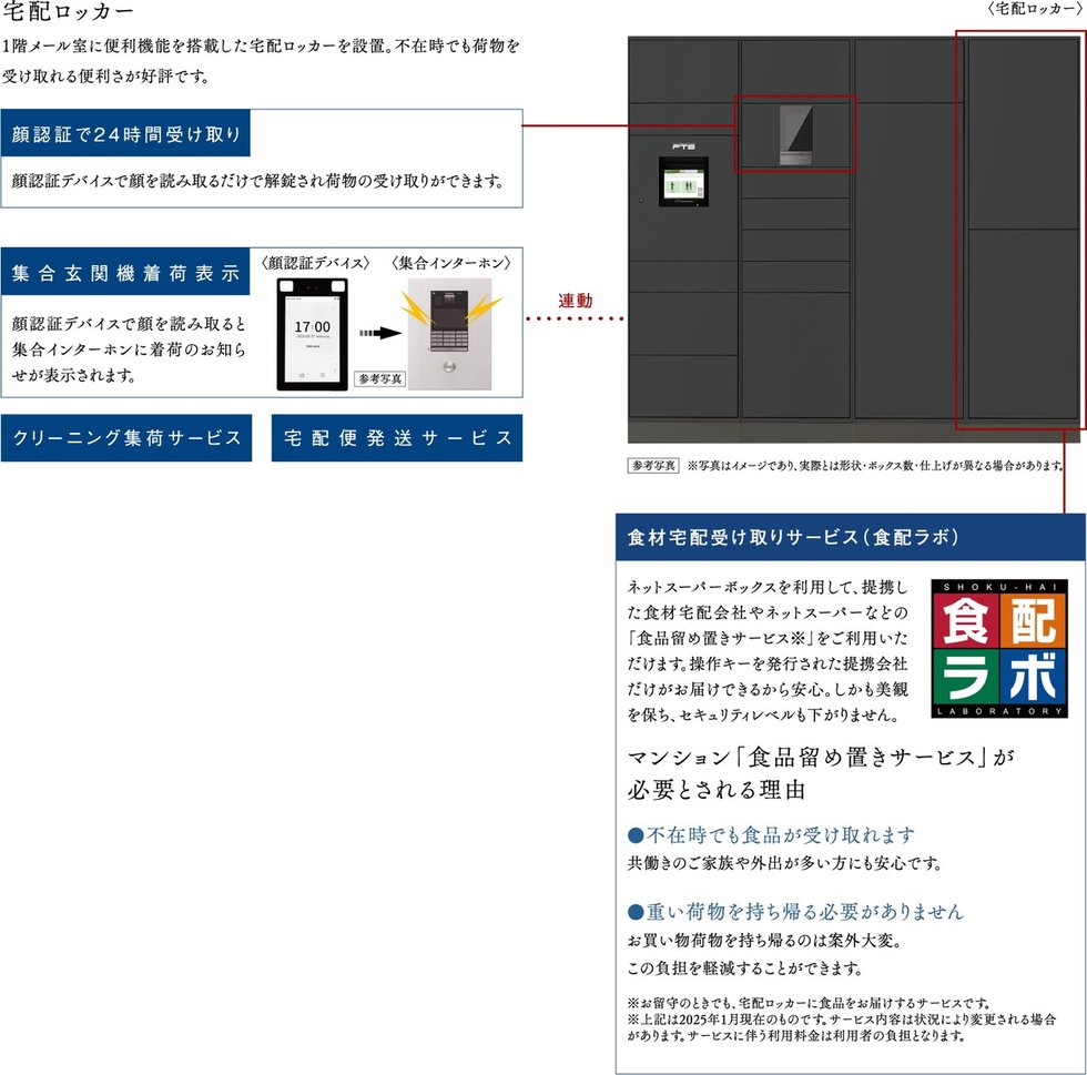 暮らしを支える共用部の設備も充実。