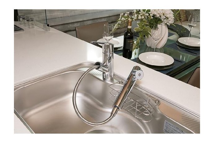 浄水器一体型混合シャワー水栓