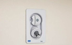 洗濯機用緊急止水弁付水栓