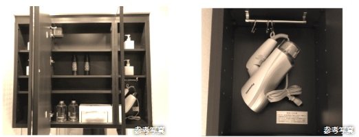 三面鏡裏収納