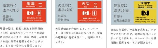非常時も安心のエレベーターシステム