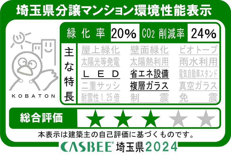 埼玉県分譲マンション環境性能表示