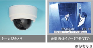 複数台の防犯監視カメラ