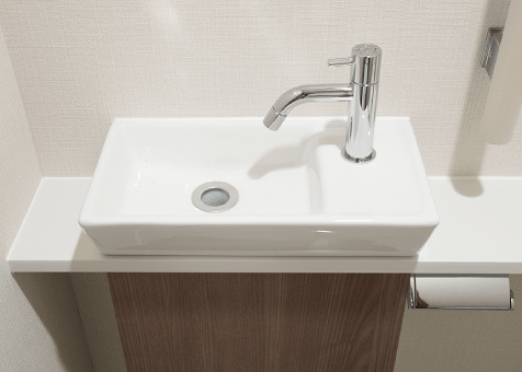 手洗い天板メラミンカウンター