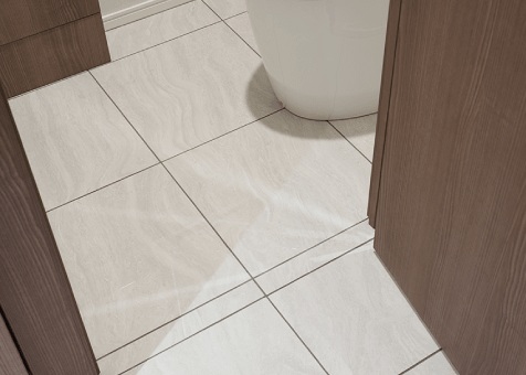 床400角タイル貼り