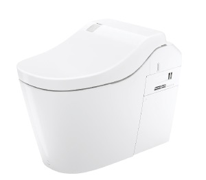 泡で洗うだけじゃない、先進機能を凝縮し除菌・脱臭まで全自動のタンクレストイレ
