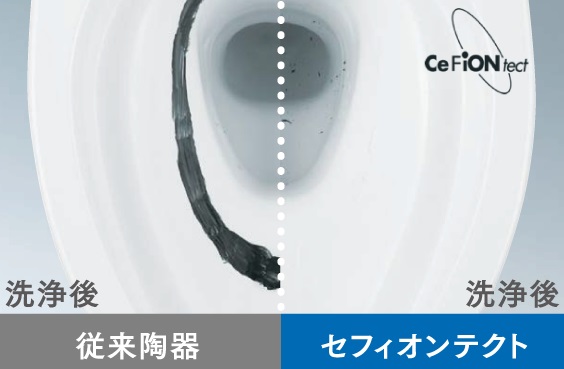 汚れがつきにくい！”セフィオンテクト”