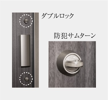 ダブルロック･防犯サムターン