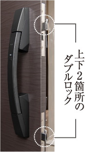 ダブルロック玄関ドア