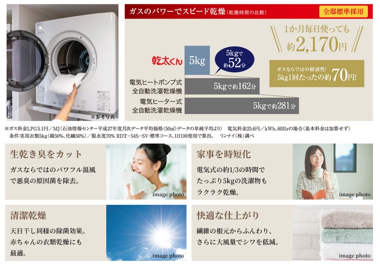 ガス衣類乾燥機 乾太くん