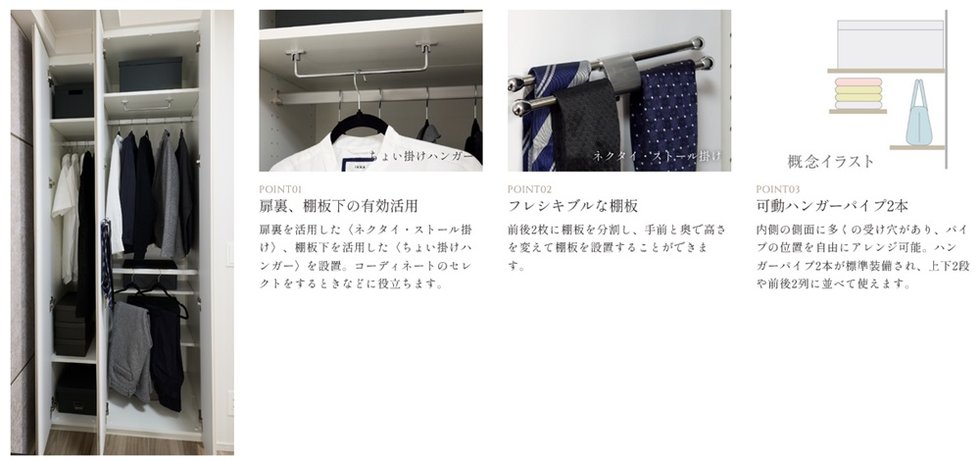 クローゼット※A,D,Iタイプ