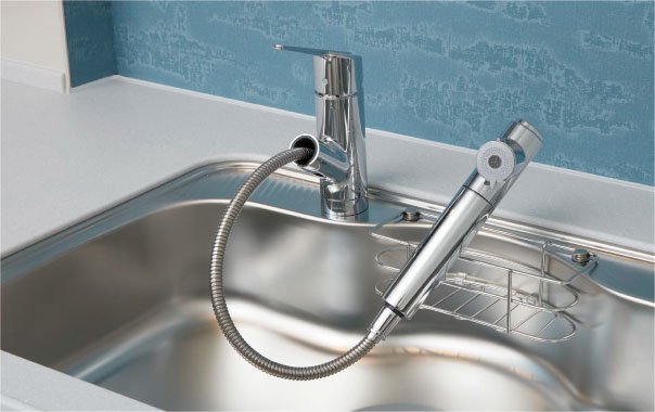 浄水器一体型節湯C1ハンドシャワー水栓