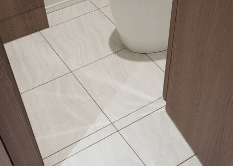 床400角タイル貼り