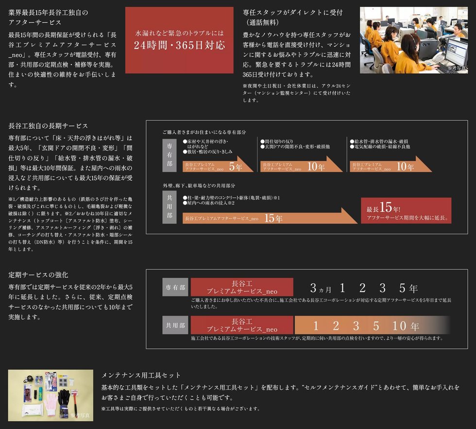 入居後も安心して暮らしていただくためのアフターサポート