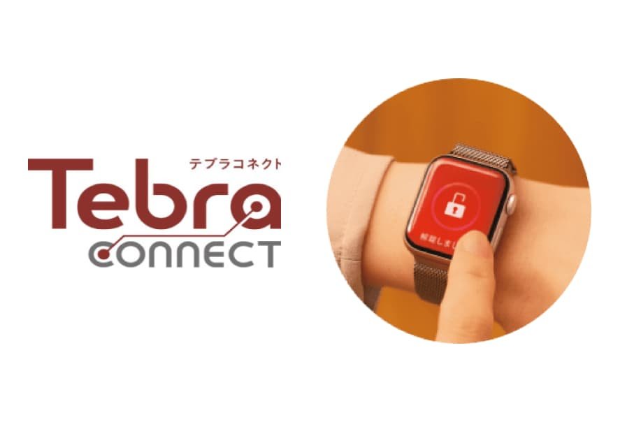 ハンズフリーで解錠できる「Tebraキー」