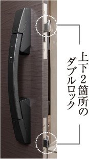 ダブルロック玄関ドア