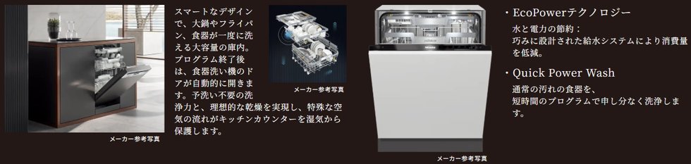 ドイツの家電ブランド・ミーレ社のキッチン設備。