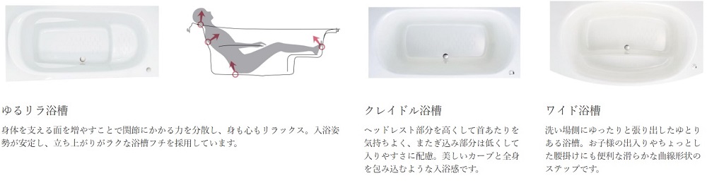 浴槽はお好みに合わせてお選びいただけます。【期間限定】