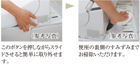 ウォシュレット本体ワンタッチ着脱
