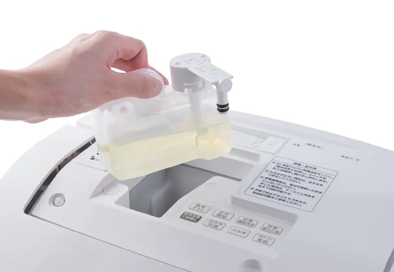 洗剤の上方投入