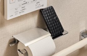 小物置付ペーパーホルダー