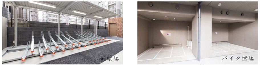 敷地内駐輪場・バイク置場