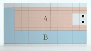 A.大型郵便物対応メールボックス/B.フルタイムロッカー