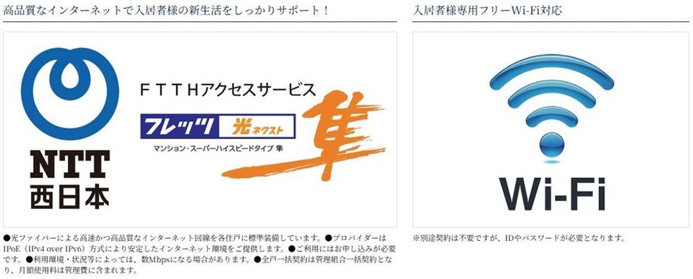 フレッツ光全戸一括プラン採用