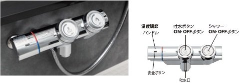 コンパクトプッシュ水栓