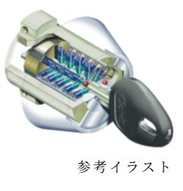 不正複製が困難なディンプルシリンダーキー