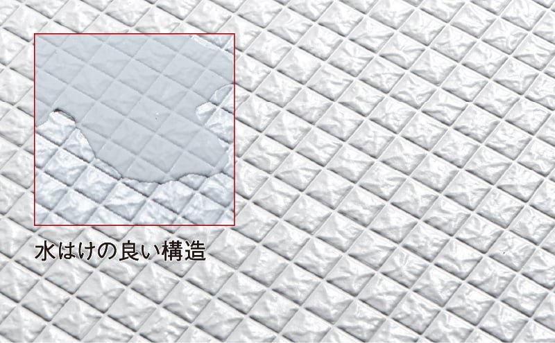 水はけが良くお掃除も簡単なカラリ床