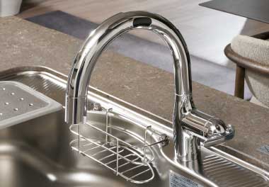 タッチレス シングルレバー混合栓