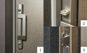 玄関扉は鍵の出し入れが不要な電気錠