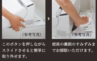 ウォシュレット本体ワンタッチ着脱