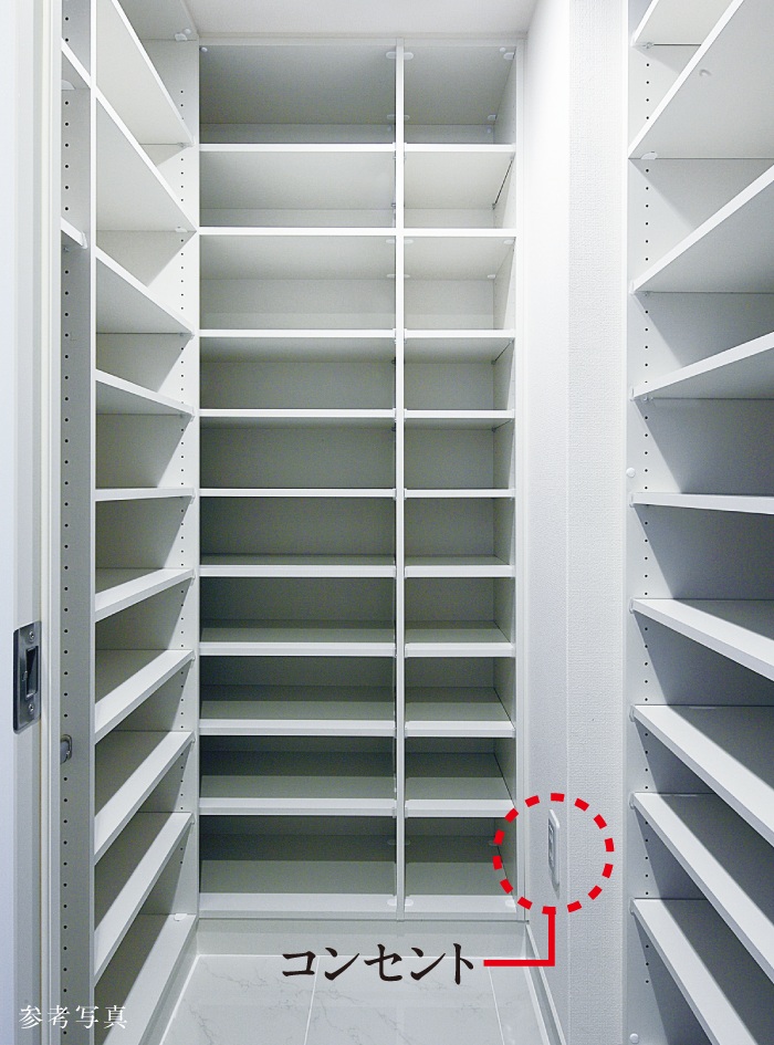 シューズインクロゼット
（コンセント）