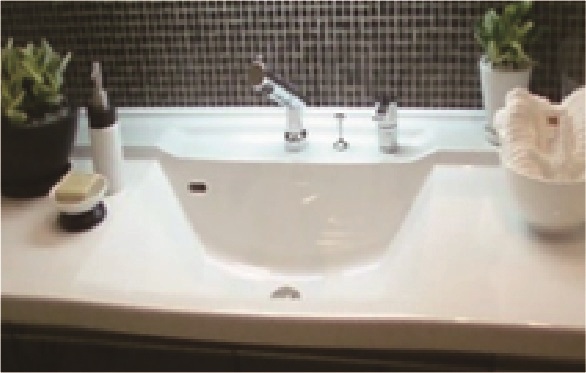 ボウル一体型洗面カウンター