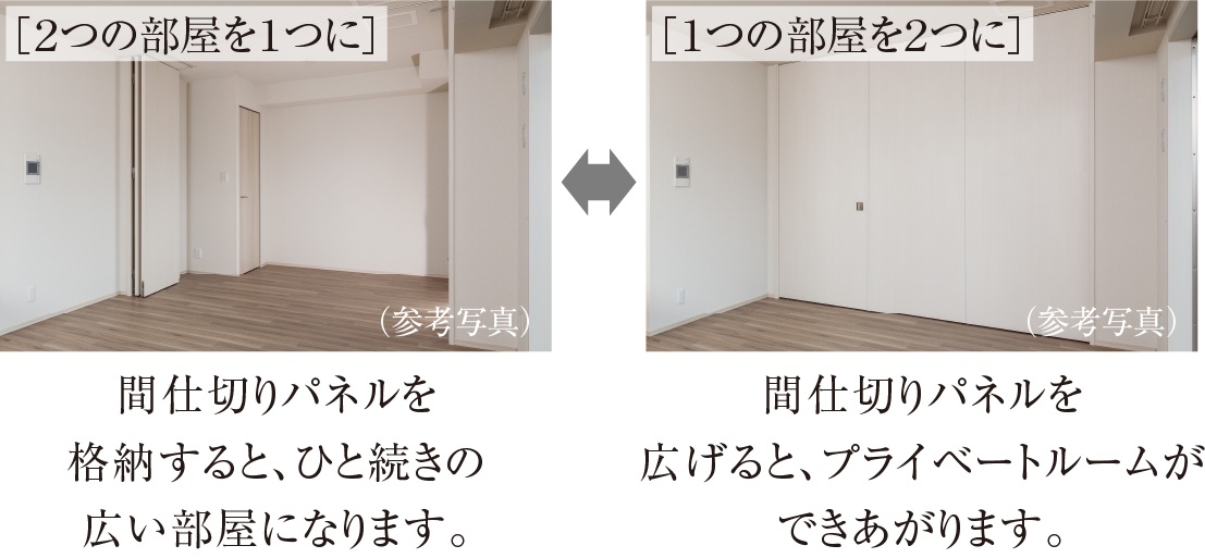 シチュエーションに合わせて間取りをアレンジ