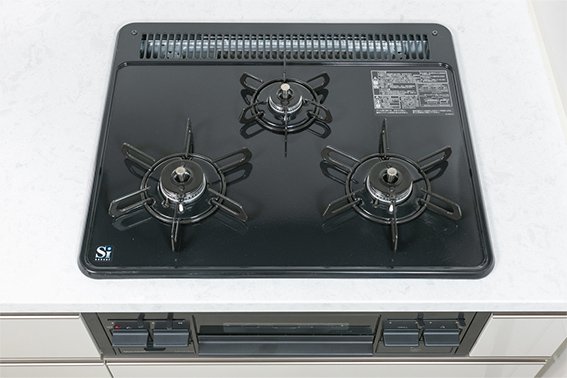 汚れにくくお手入れが簡単なホーロートップコンロ