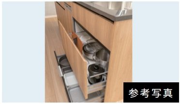 ガスレンジ、シンク下収納