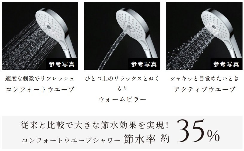 コンフォートウエーブシャワー（3モード）