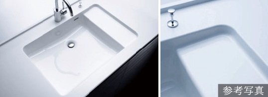 隅もフチもさっと拭きやすい一体型