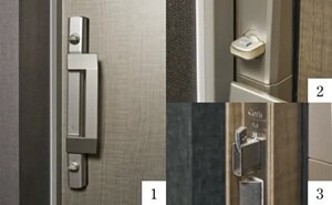 玄関扉は鍵の出し入れが不要な電気錠