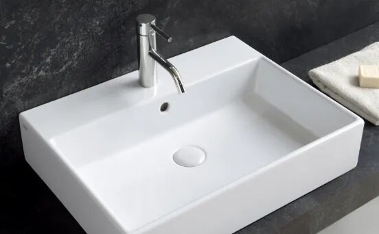 シーザーストーン天板カウンター・陶器2ボウル