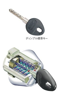 住戸エントランスでのセキュリティ／リバーシブルディンプルキー