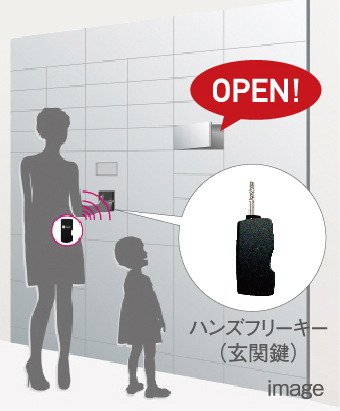 ハンズフリーキー対応 宅配ボックス