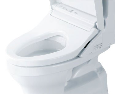 ひろく見えて座りやすい便座