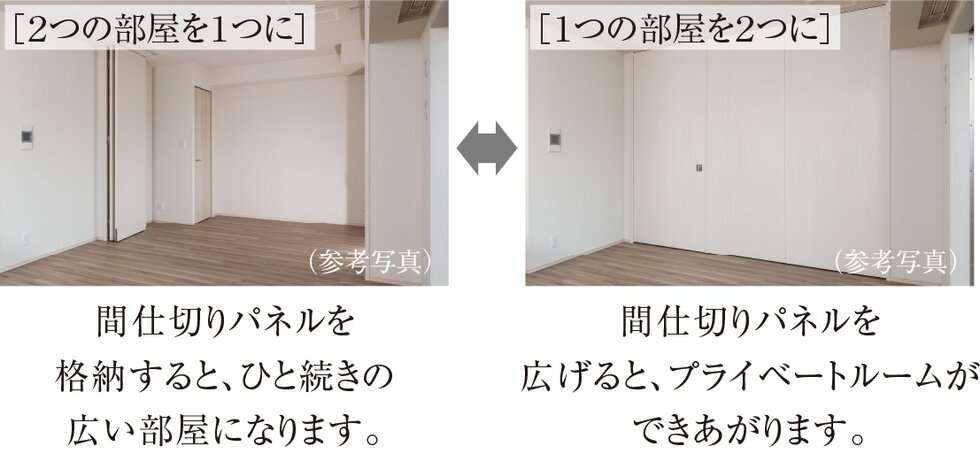 シチュエーションに合わせて間取りをアレンジ