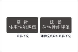 「住宅性能評価書」を取得予定