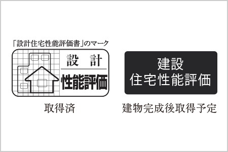 「住宅性能評価書」を取得予定